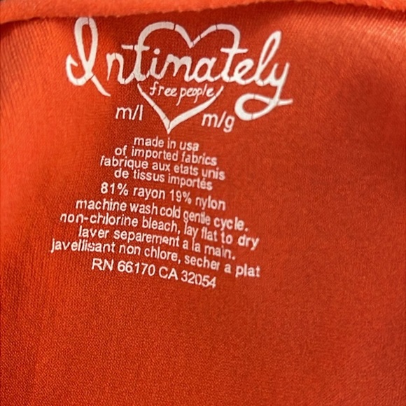 Free People Intimately Orange Top - Picture 7 of 7